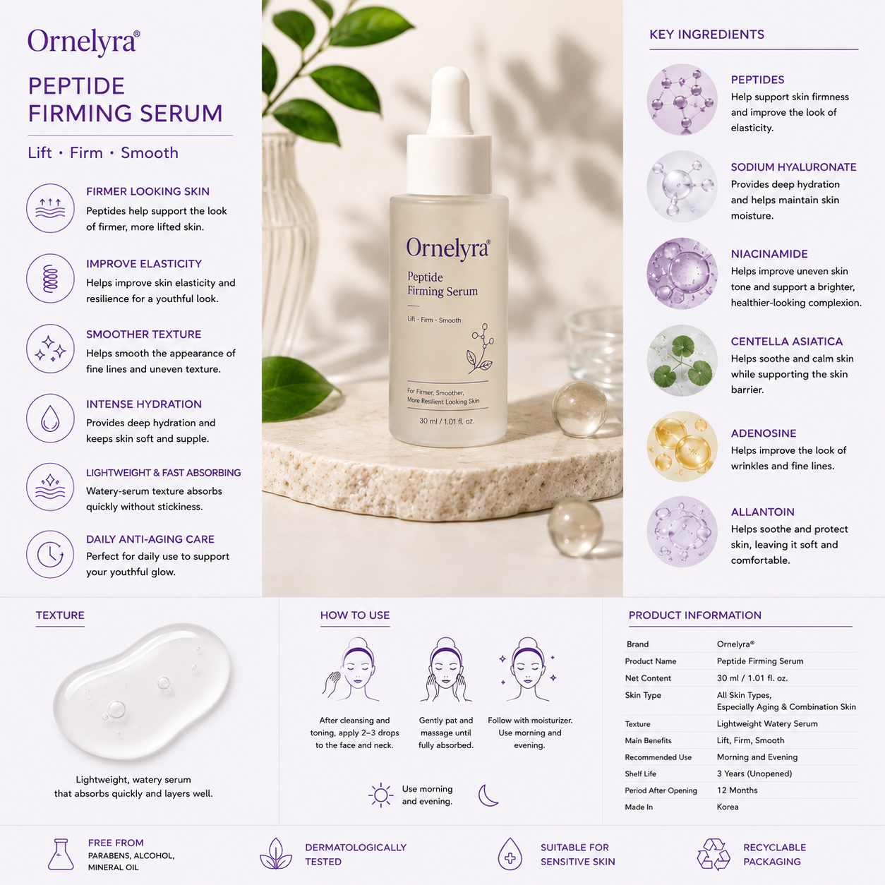 Ornelyra® Peptide Firming Serum