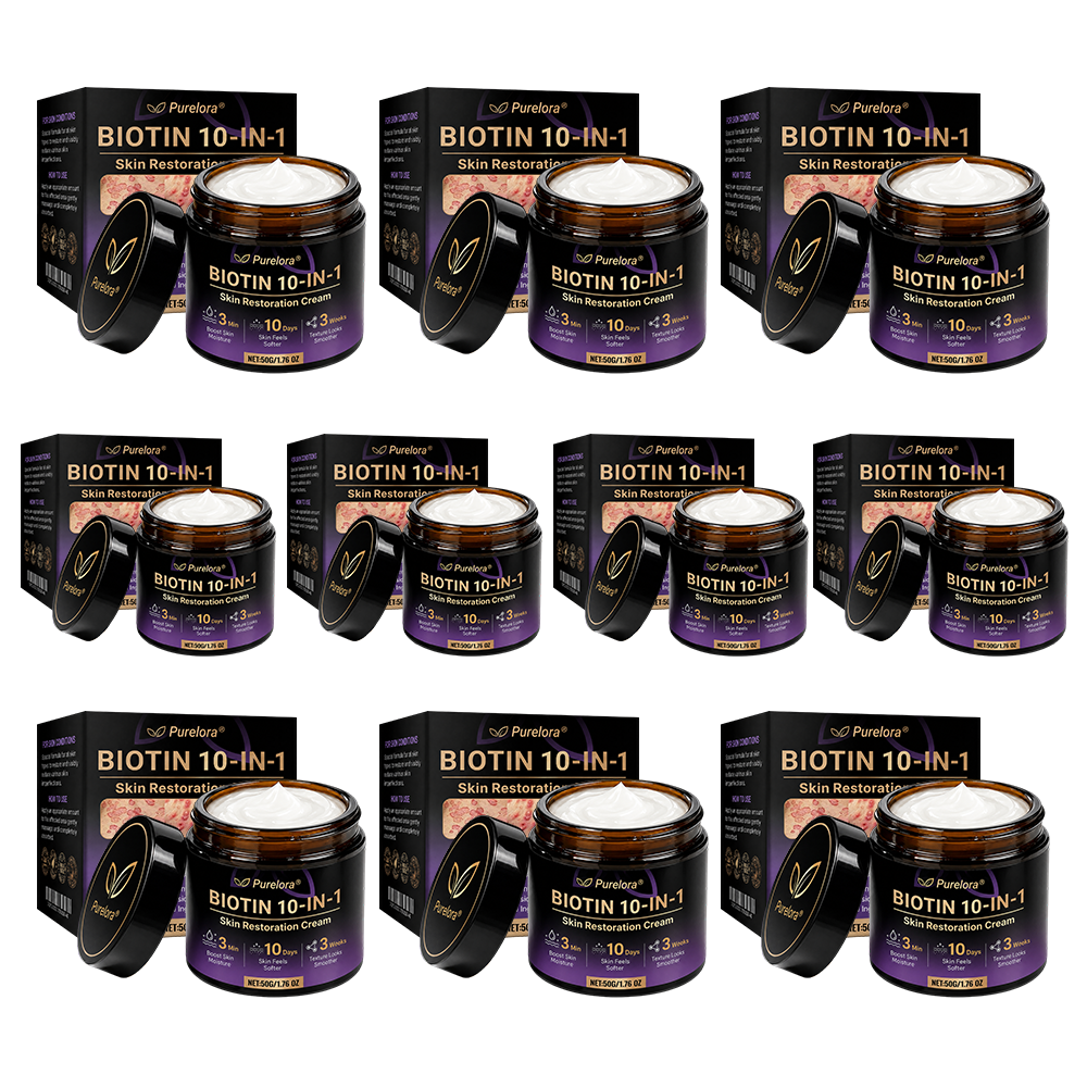 Made and Shipped from the UK š PureloraĀ® Biotin 10-in-1 Skin Repair Cream ā Last Day of Sale: 75% Off