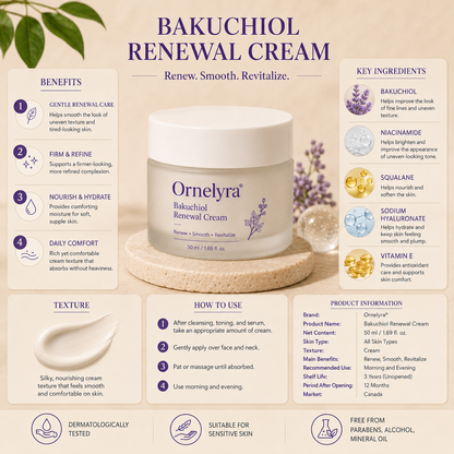 Ornelyra® Bakuchiol Renewal Cream