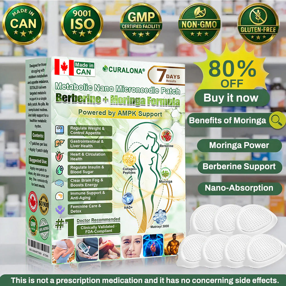 curalona® 𝑴𝒆𝒕𝒂𝒃𝒐𝒍𝒊𝒄 𝑵𝒂𝒏𝒐 𝑴𝒊𝒄𝒓𝒐𝒏𝒆𝒆𝒅𝒍𝒆 𝑷𝒂𝒕𝒄𝒉🎄(𝐉𝐮𝐬𝐭 𝐨𝐧𝐜𝐞 𝐚 𝐝𝐚𝐲, 𝐯𝐢𝐬𝐢𝐛𝐥𝐞 𝐜𝐡𝐚𝐧𝐠𝐞𝐬 𝐢𝐧 𝟕 𝐝𝐚𝐲𝐬）𝘽𝙚𝙧𝙗𝙚𝙧𝙞𝙣𝙚 + 𝙈𝙤𝙧𝙞𝙣𝙜𝙖 𝙁𝙤𝙧𝙢𝙪𝙡𝙖 ✅ 𝐅𝐨𝐫 𝐨𝐛𝐞𝐬𝐢𝐭𝐲, 𝗟𝗼𝗼𝘀𝗲 𝘀𝗸𝗶𝗻,𝐝𝐢𝐚𝐛𝐞𝐭𝐞𝐬, 𝐬𝐥𝐞𝐞𝐩 𝐚𝐩𝐧𝐞𝐚, 𝐣𝐨𝐢𝐧𝐭 𝐢𝐬𝐬𝐮𝐞𝐬, 𝐚𝐧𝐝 𝐦𝐨𝐫𝐞 💥💥