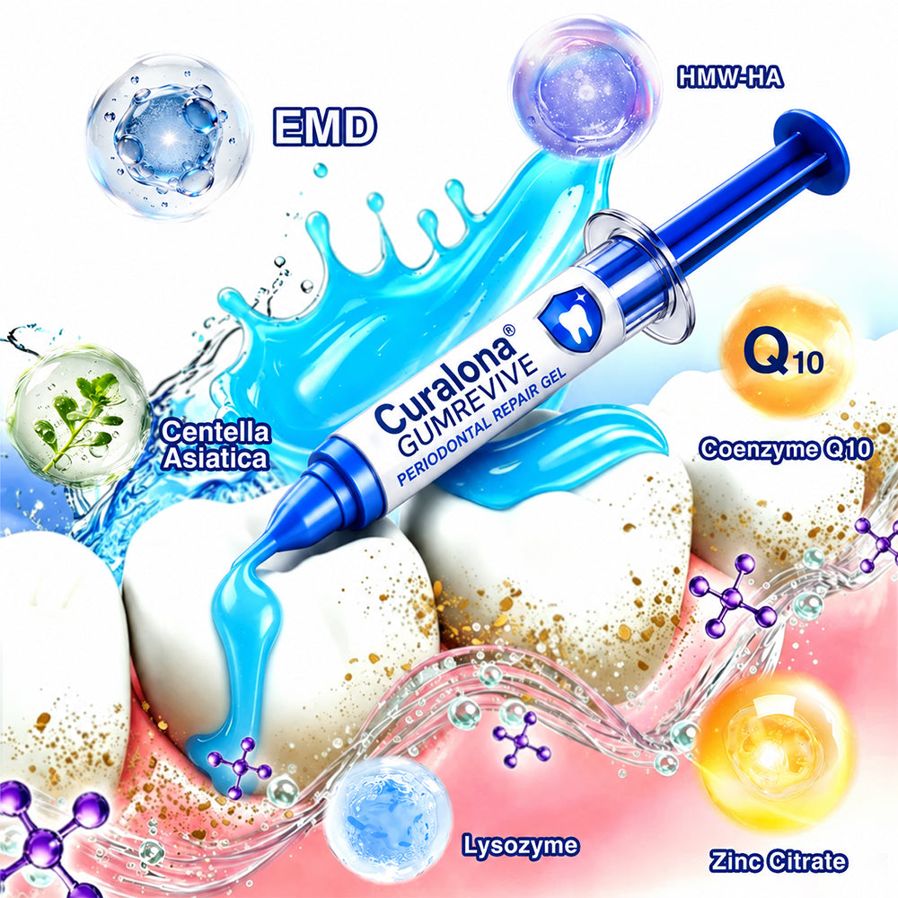 🇨🇦🦷Curalona® GumRevive Periodontal Repair Gel (For Bleeding Gums, Gum Recession & Loose Teeth)
