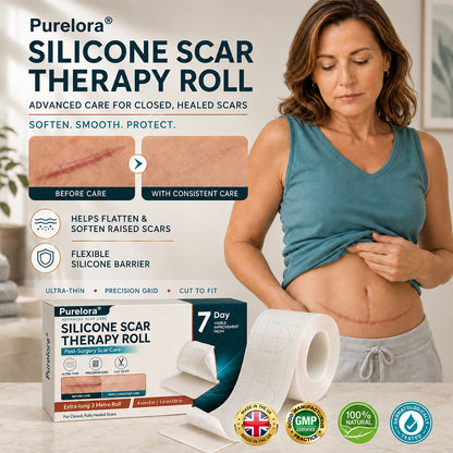 ✨💯Purelora® SILICONE SCAR THERAPY ROLL Help Soften, Flatten & Improve the Appearance of Raised Scars