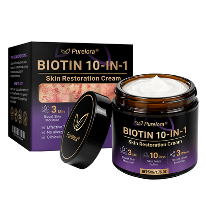 Made and Shipped from the CA 🍁 Purelora® Biotin 10-in-1 Skin Repair Cream — Last Day of Sale: 75% Off