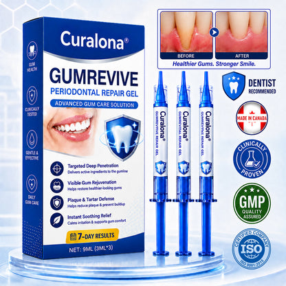 🇨🇦🦷Curalona® GumRevive Periodontal Repair Gel (For Bleeding Gums, Gum Recession & Loose Teeth)