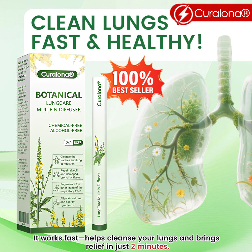 Breathe easier with the Curalona® Botanical LungCare Mullein Diffuser — Save 80% for a limited time.