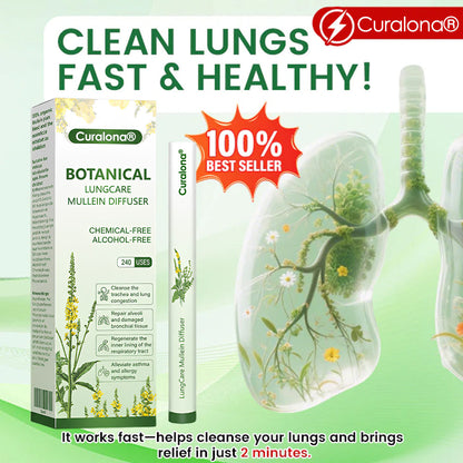 Breathe easier with the Curalona® Botanical LungCare Mullein Diffuser — Save 80% for a limited time.