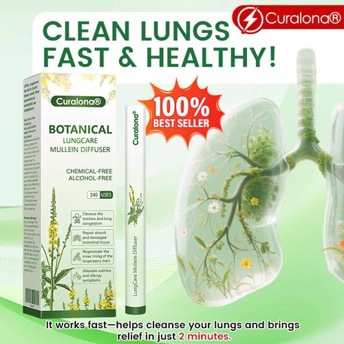 Breathe easier with the Curalona® Botanical LungCare Mullein Diffuser — Save 80% for a limited time.