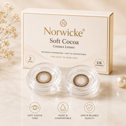 Norwicke® Soft Cocoa Contact Lenses