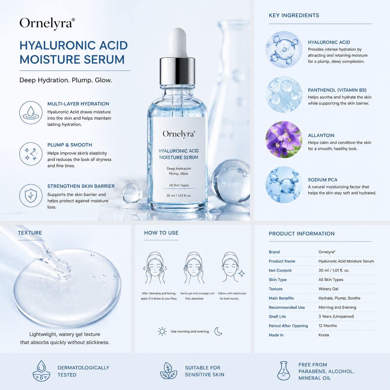 Ornelyra® Hyaluronic Acid Moisture Serum