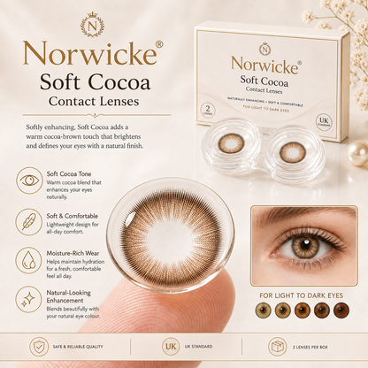 Norwicke® Soft Cocoa Contact Lenses