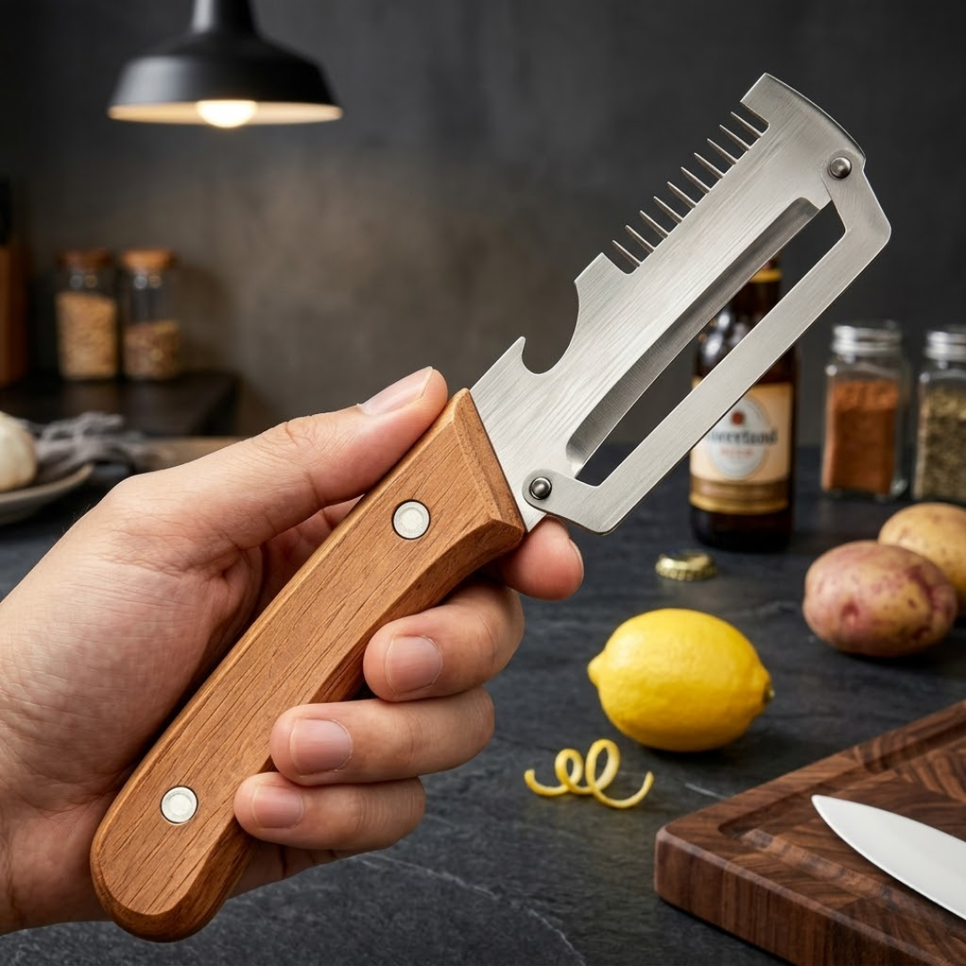 Serrated Stainless Steel Vegetable Peeler