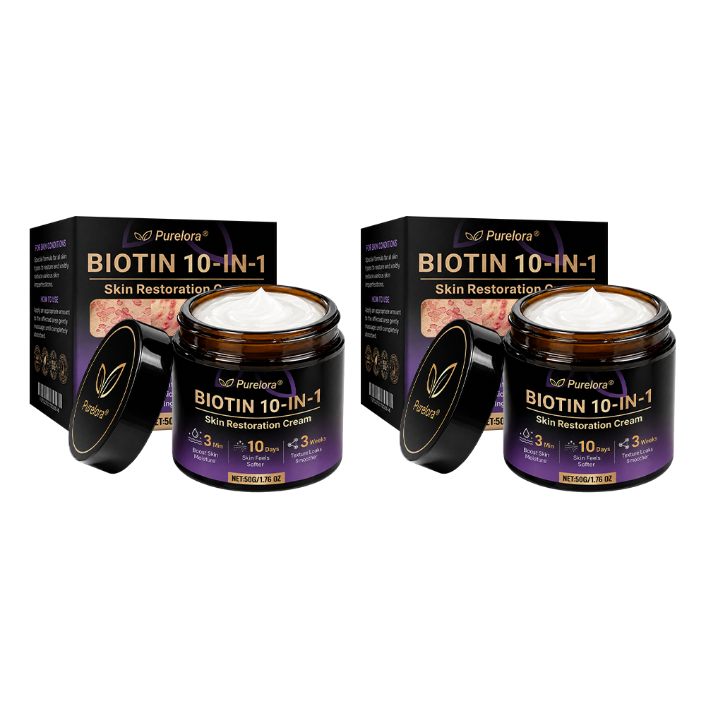 Made and Shipped from the CA 🍁 Purelora® Biotin 10-in-1 Skin Repair Cream — Last Day of Sale: 75% Off