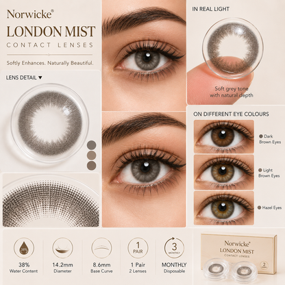 Norwicke® London Mist Contact Lenses