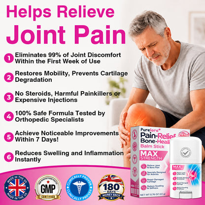 🏅✅🇬🇧 Official Store: 𝐏𝐔𝐑𝐄𝐋𝐎𝐑𝐀® Pain-Relief Bone-Healing Balm Stick(🧑‍⚕️Reducing joint swelling, pain, stiffness, redness, warmth, soreness, and joint fatigue)