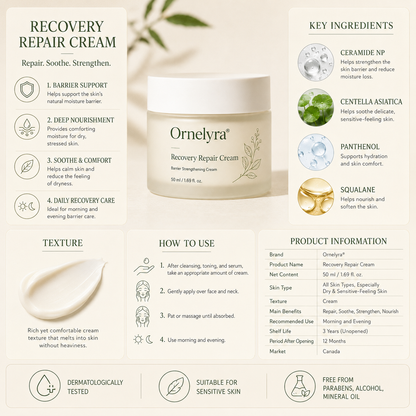 Ornelyra® Recovery Repair Cream