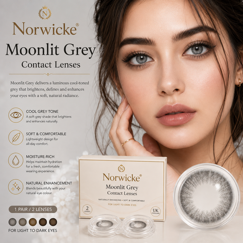 Norwicke® Moonlit Grey Contact Lenses