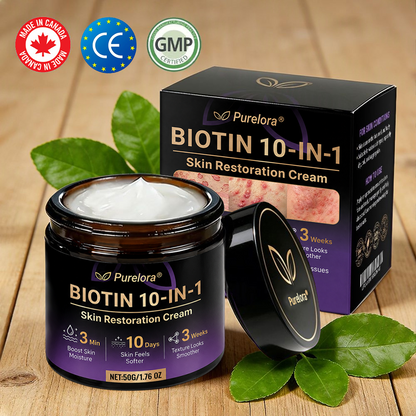 Made and Shipped from the CA 🍁 Purelora® Biotin 10-in-1 Skin Repair Cream — Last Day of Sale: 75% Off