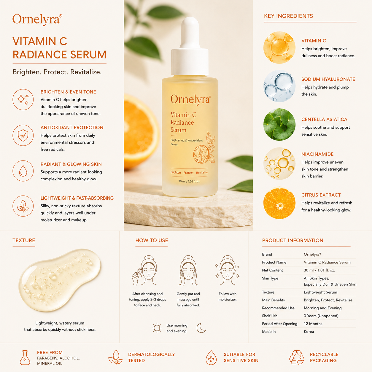 Ornelyra® Vitamin C Radiance Serum