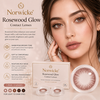 Norwicke® Rosewood Glow Contact Lenses
