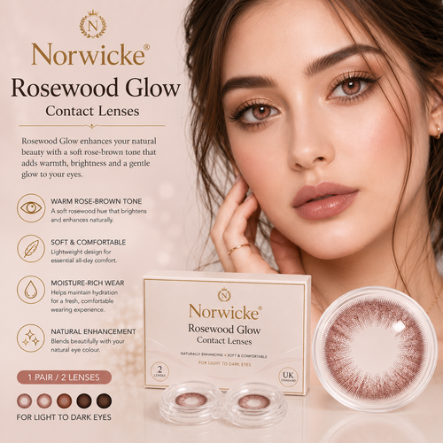 Norwicke® Rosewood Glow Contact Lenses