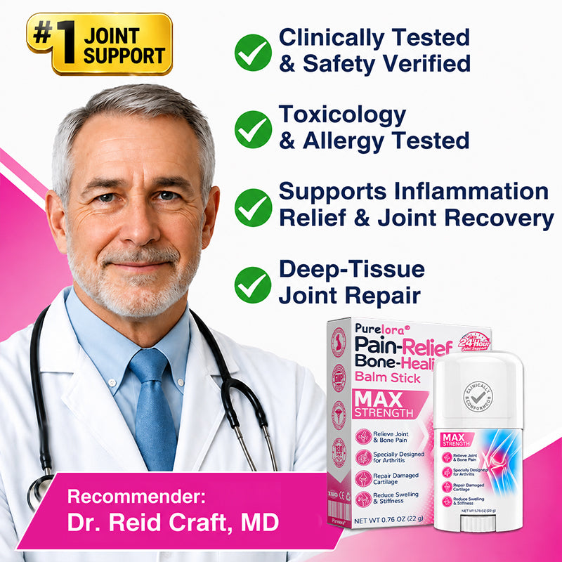 🏅✅🇬🇧 Official Store: 𝐏𝐔𝐑𝐄𝐋𝐎𝐑𝐀® Pain-Relief Bone-Healing Balm Stick(🧑‍⚕️Reducing joint swelling, pain, stiffness, redness, warmth, soreness, and joint fatigue)