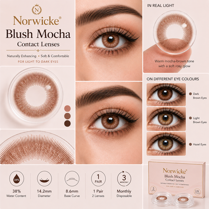 Norwicke® Blush Mocha Contact Lenses